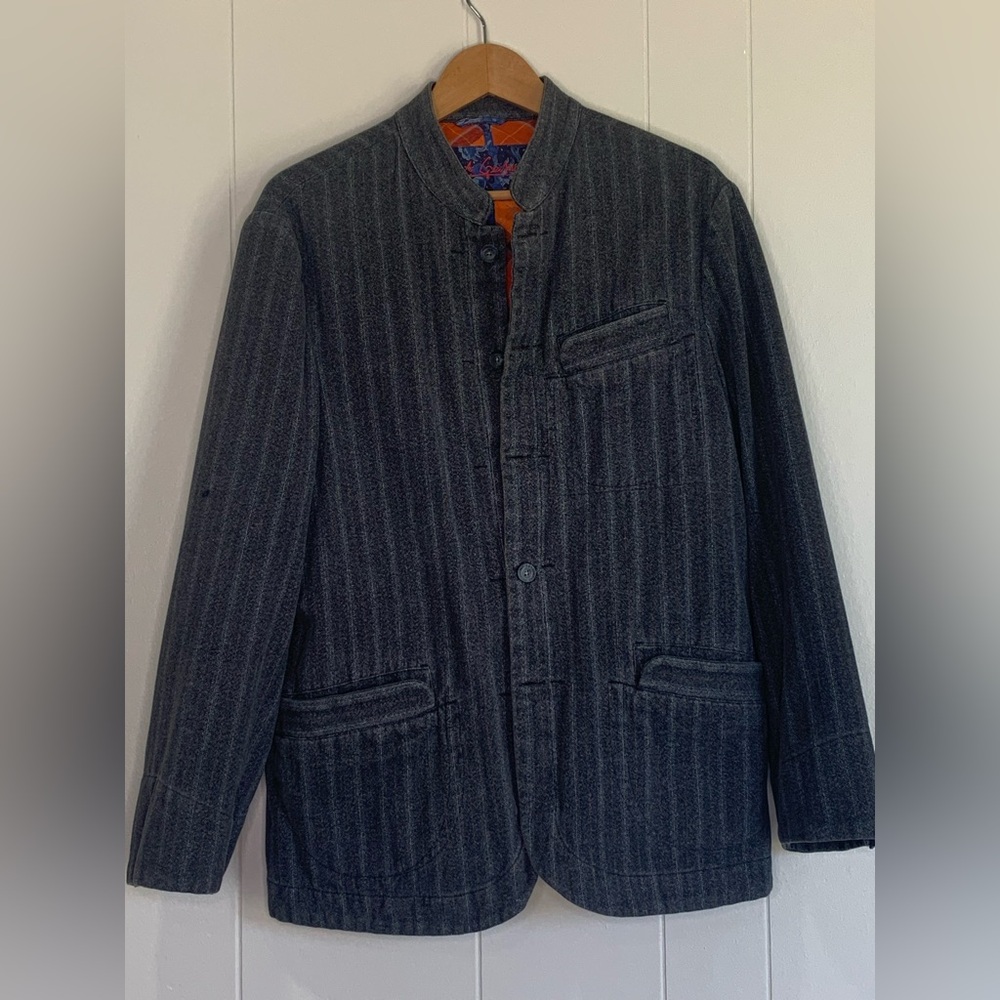 Like new, Men’s Charcoal, Wool, Robert Graham blazer, size large